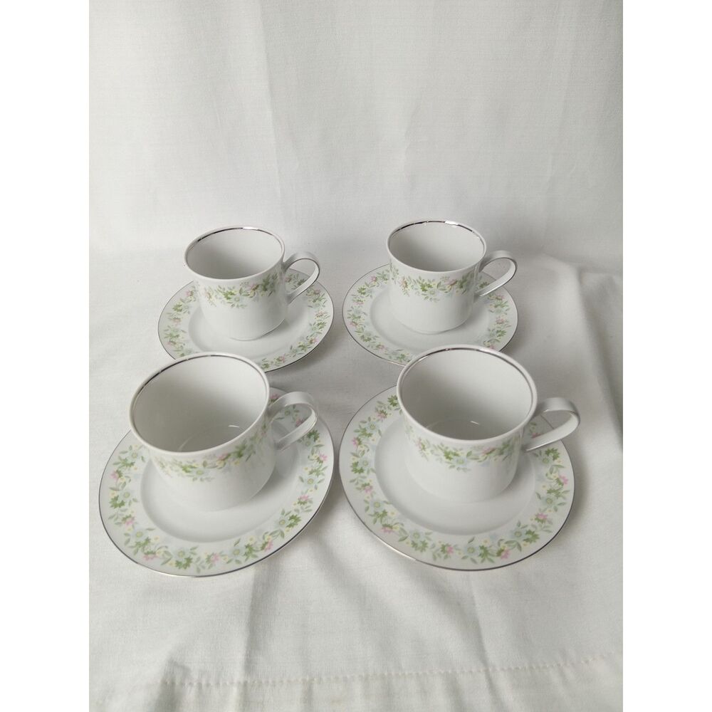 Johann Haviland Forever Spring Set of 4 Cup & Saucer